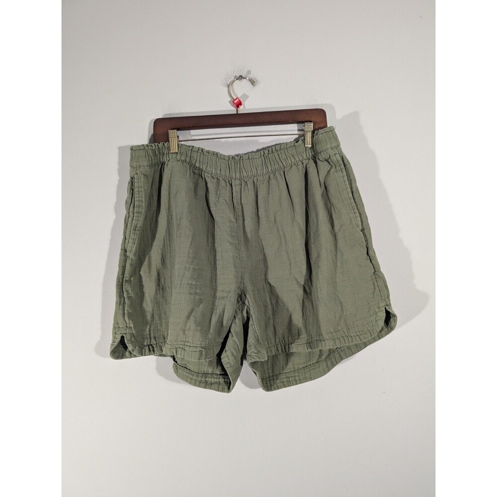 Old Navy Shorts Women Sz XL Olive Green Elastic‎ Waist Pull on Casual Bottoms